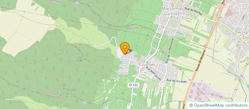 localisation de l'entreprise MOUTARDE  COUCHEY