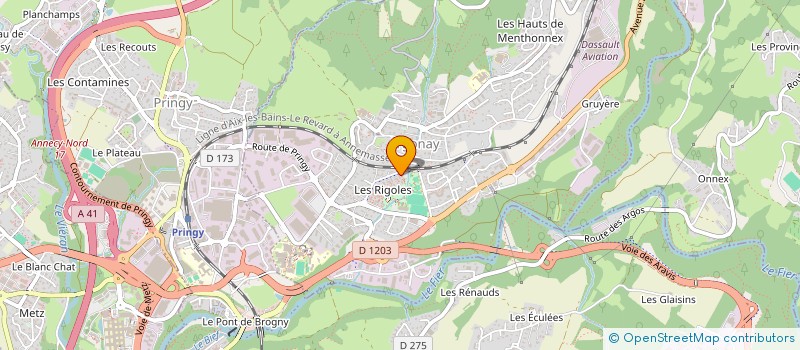 localisation de l'entreprise MOUTARDE NOIRE  ARGONAY