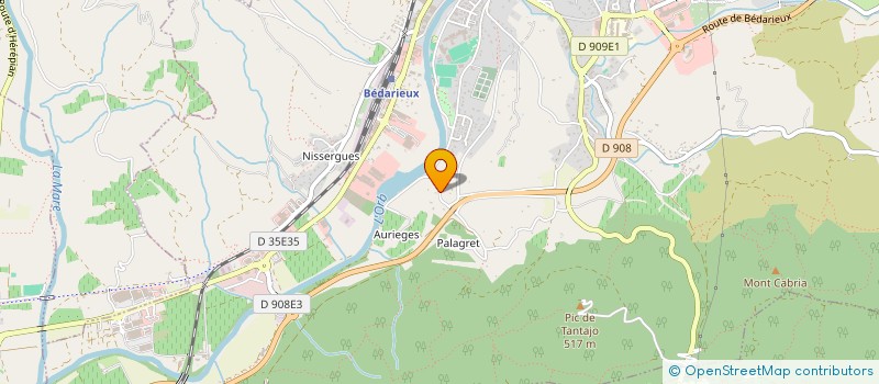 localisation de l'entreprise MOUTEYRO  BEDARIEUX