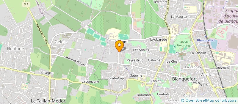localisation de l'entreprise MOUTHON COURTAGE à BLANQUEFORT