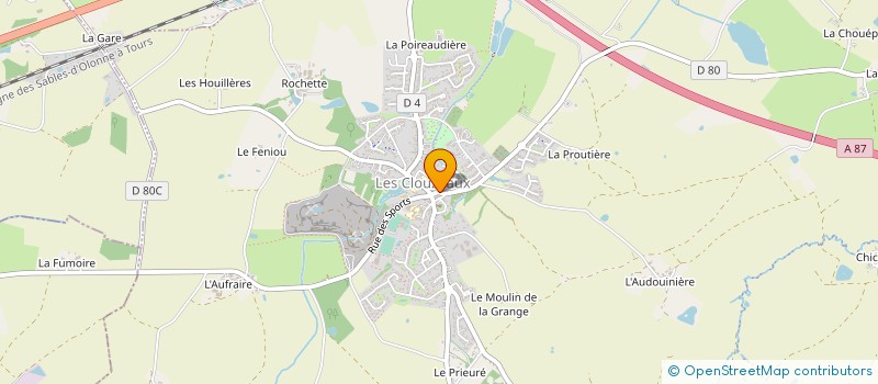 localisation de l'entreprise MOUTIEN  AUBIGNY-LES CLOUZEAUX