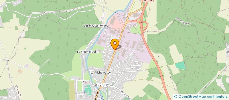 localisation de l'entreprise MOUTIER à GRAVIGNY