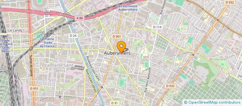 localisation de l'entreprise MOUTIER DISTRIBUTION à AUBERVILLIERS