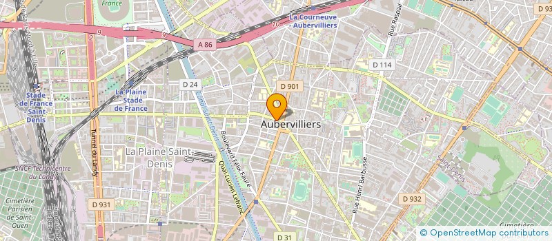 localisation de l'entreprise MOUTIER SERVICES à AUBERVILLIERS