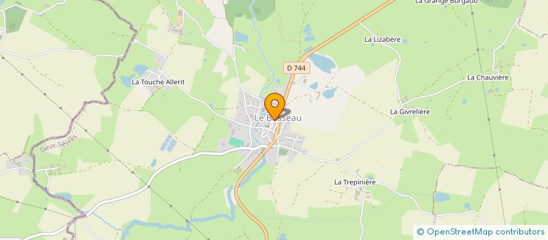 localisation de l'entreprise MOUTIERS/ACTIFS  MONCOUTANT-SUR-SEVRE