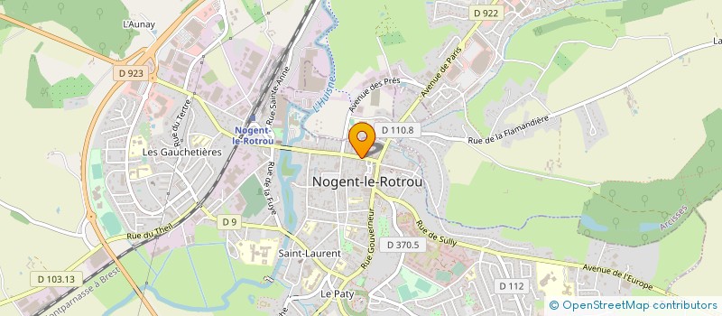 localisation de l'entreprise MOUTIERS ET FILS à NOGENT-LE-ROTROU