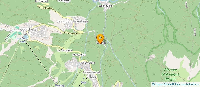localisation de l'entreprise MOUTIERS MO à COURCHEVEL