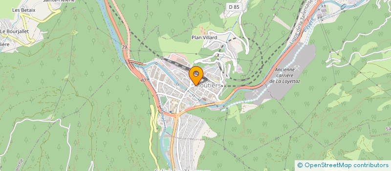 localisation de l'entreprise MOUTIERS TOURISME à MOUTIERS