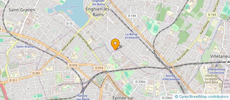 localisation de l'entreprise MOUTINHO ET FILS à ENGHIEN-LES-BAINS