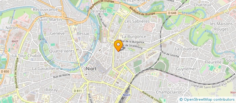 localisation de l'entreprise MOUTON-PARADIS à NIORT