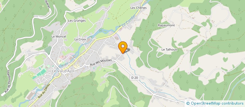 localisation de l'entreprise MOUTON REMI RACING (M2R)  LE VAL-D'AJOL