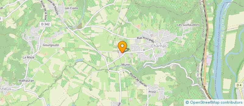 localisation de l'entreprise MOUTOT GENIE CIVIL à CHARNAS