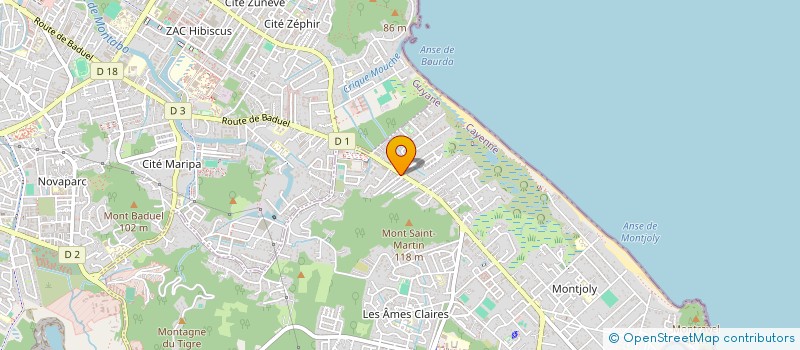 localisation de l'entreprise MOUTOUCHI GUYANE  REMIRE-MONTJOLY