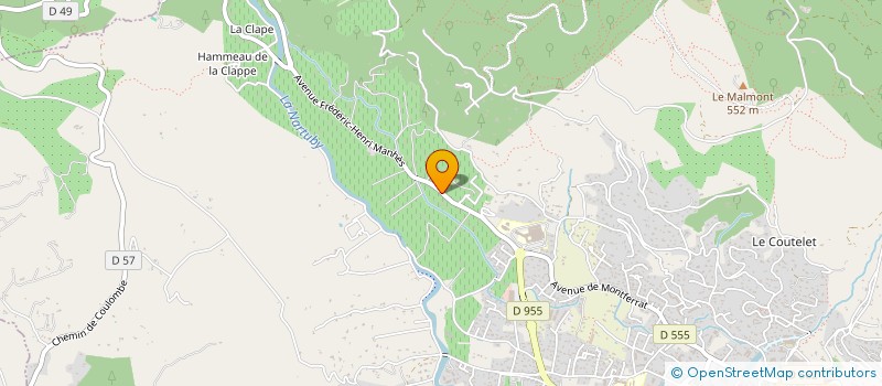 localisation de l'entreprise MOUTOUFIS  DRAGUIGNAN