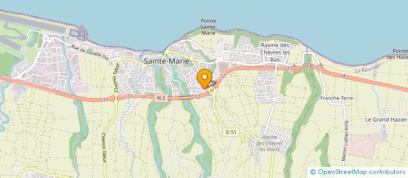 localisation de l'entreprise MOUTOUSSAMY OUEST à SAINTE-MARIE
