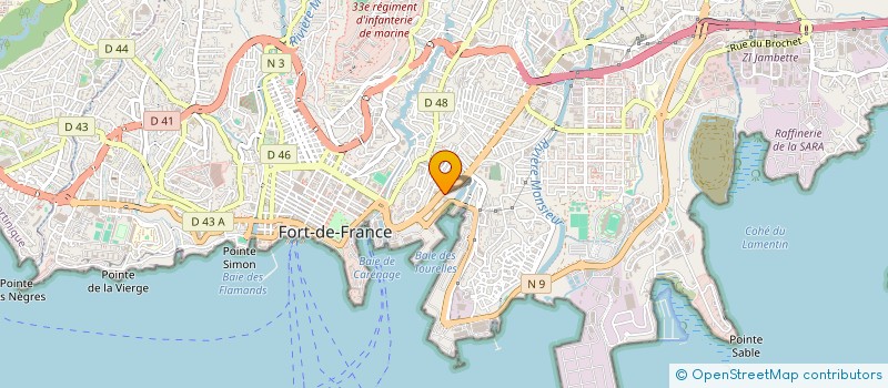 localisation de l'entreprise MOUTTE MENUISERIE SARL à FORT-DE-FRANCE