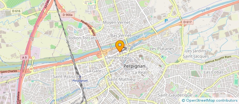 localisation de l'entreprise MOUTTET-SIMONET-NAUDI  PERPIGNAN