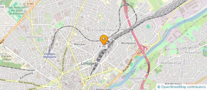 localisation de l'entreprise MOUV à LIMOGES