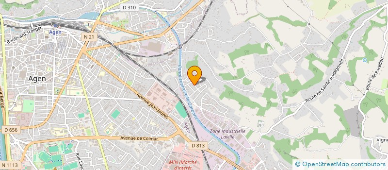 localisation de l'entreprise MOUV EUCHARISTIQUE JEUNES 47  BON-ENCONTRE