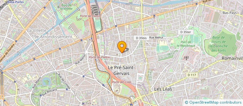 localisation de l'entreprise MOUV JEUNES SOCIALISTES SEINE ST DENIS à LE PRE-SAINT-GERVAIS