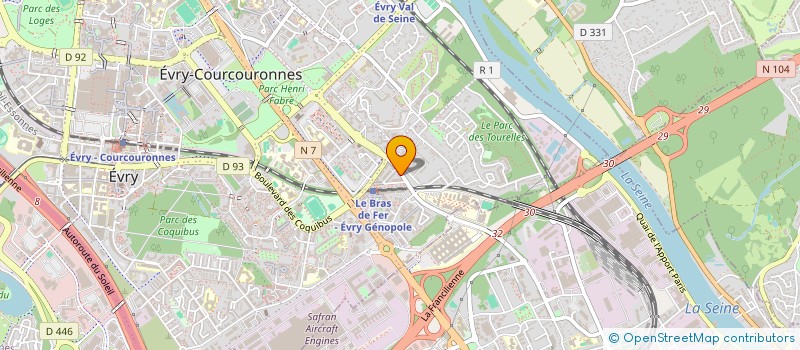 localisation de l'entreprise MOUV'R CHAUFFEUR  EVRY-COURCOURONNES