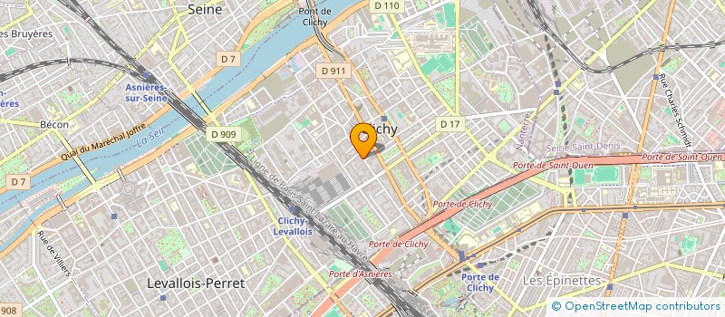 localisation de l'entreprise MOUVANCE à CLICHY