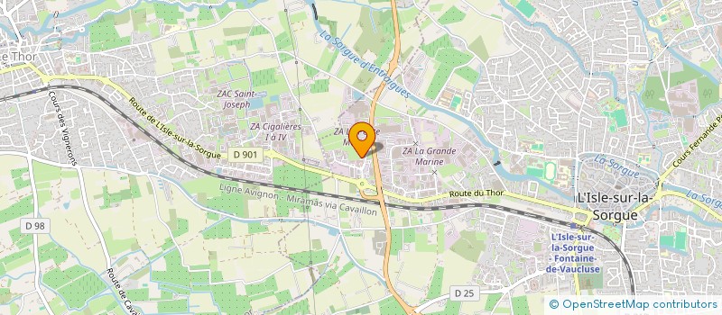 localisation de l'entreprise MOUVANCE  L'ISLE-SUR-LA-SORGUE