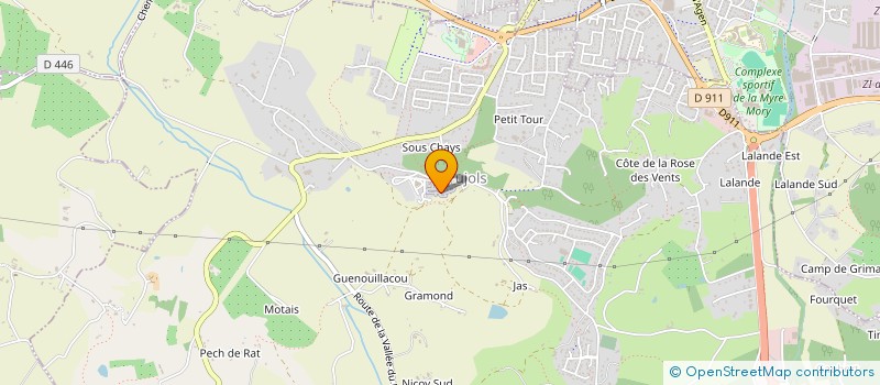 localisation de l'entreprise MOUVANCE47  PUJOLS