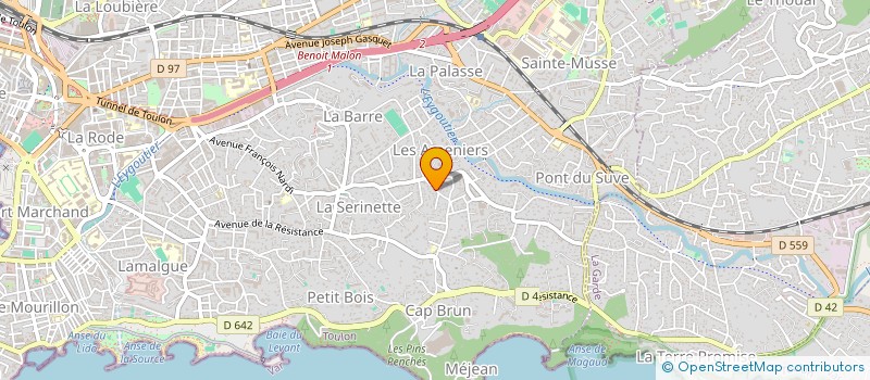 localisation de l'entreprise MOUVCONSULT à TOULON