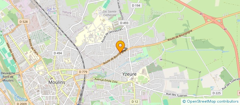 localisation de l'entreprise MOUVEMENT ACTION ENTRAIDE VOCAT ARTISTIQ  YZEURE