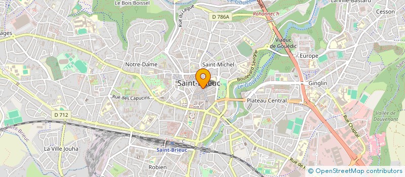 localisation de l'entreprise MOUVEMENT ALTERNATIVE NON VIOLENTE à SAINT-BRIEUC