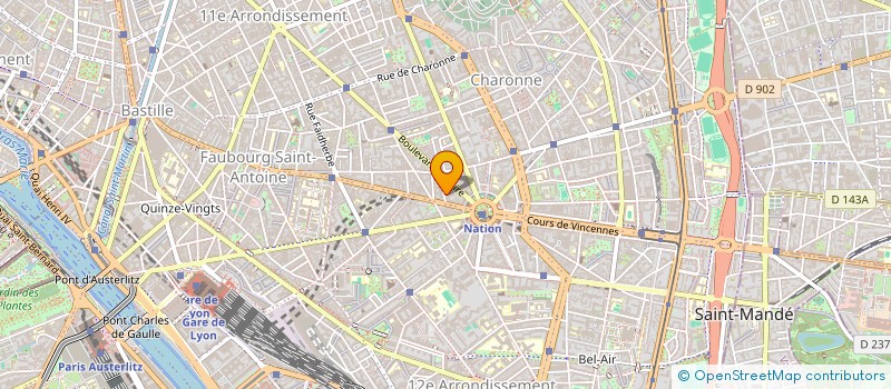 localisation de l'entreprise MOUVEMENT ANCIENS JUNIORS ENTREPRISES  PARIS