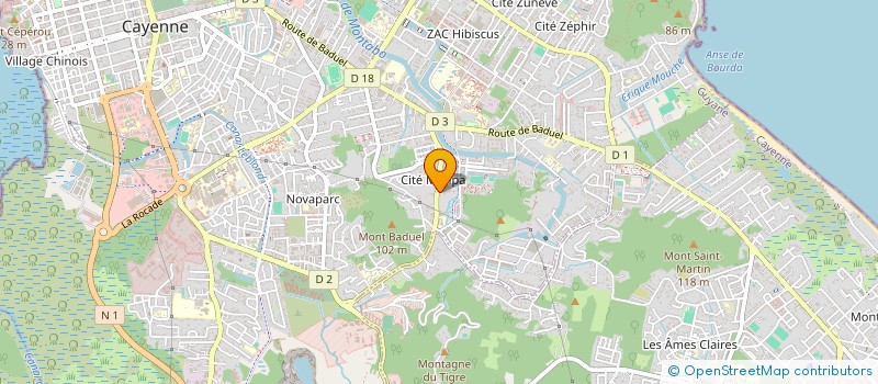 localisation de l'entreprise MOUVEMENT ART CONTEMPORAIN  CAYENNE