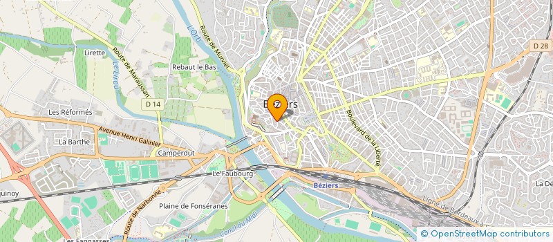 localisation de l'entreprise MOUVEMENT ART POPULAIRE à BEZIERS