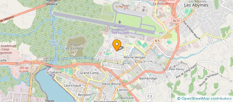 localisation de l'entreprise MOUVEMENT ASSOCIATIF POUR LE DEVELOPPEMENT DES ENFANTS DE LOISIRS EDUCATIF à LES ABYMES