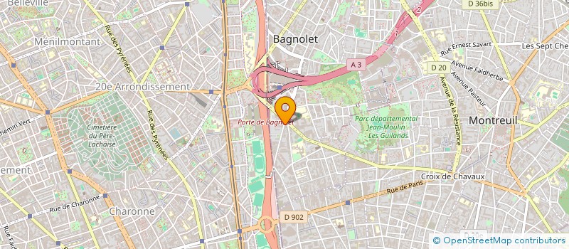 localisation de l'entreprise MOUVEMENT ASSOCIATIF POUR UNE RADIO SOCIALE ET SOLIDAIRE à BAGNOLET