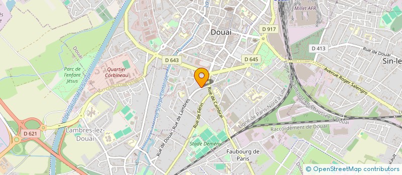 localisation de l'entreprise MOUVEMENT B.A.B.B.  DOUAI