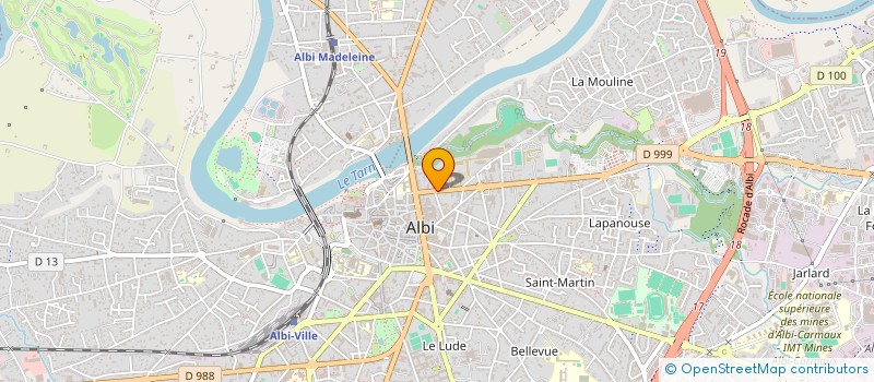 localisation de l'entreprise MOUVEMENT CHRETIEN DES RETRAITES DU TARN. à ALBI