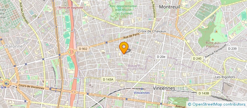 localisation de l'entreprise MOUVEMENT CITOYEN DES QUARTIERS DE MONTREUIL à MONTREUIL