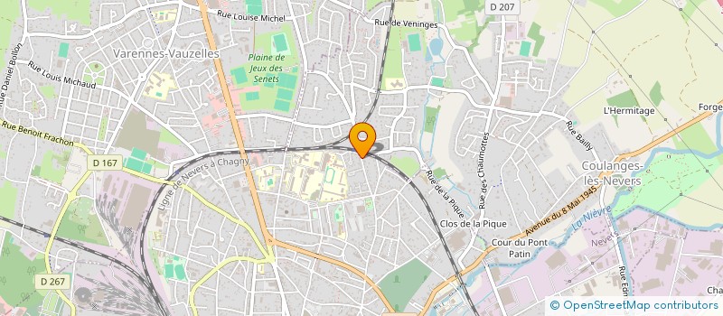 localisation de l'entreprise MOUVEMENT D'ACTION HUMAINE à NEVERS