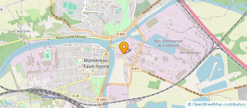 localisation de l'entreprise MOUVEMENT D'ETUDE ET DE REFLEXION SPIRITUELLES  MONTEREAU-FAULT-YONNE