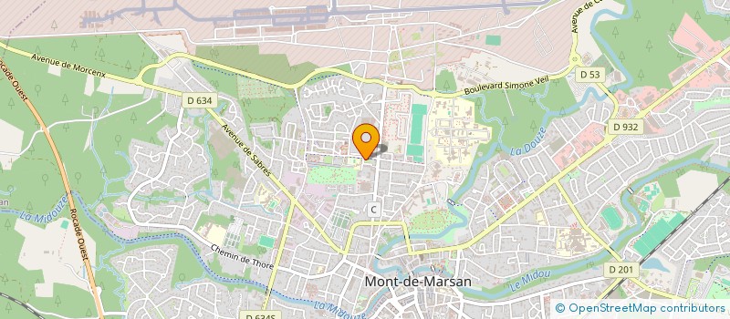 localisation de l'entreprise MOUVEMENT DE LA PAIX COMITE DE MONT DE MARSAN à MONT-DE-MARSAN