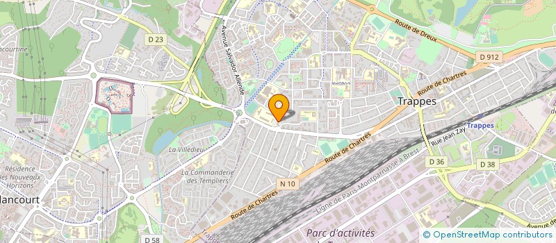 localisation de l'entreprise MOUVEMENT DE LA PAIX - COMITE DE TRAPPES ET DES ENVIRONS.  TRAPPES