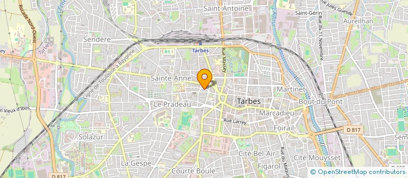 localisation de l'entreprise MOUVEMENT DE LA PAIX DES HAUTES-PYRENEES  TARBES