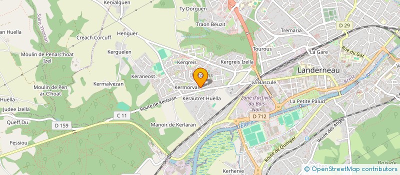 localisation de l'entreprise MOUVEMENT DES ARTS ET DU BIEN ETRE à LANDERNEAU