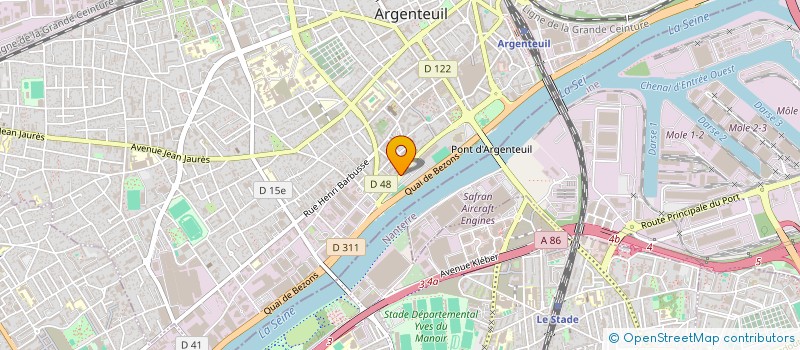 localisation de l'entreprise 	  MOUVEMENT DES ENTREPRISES DE FRANCE - VAL D'OISE  à ARGENTEUIL