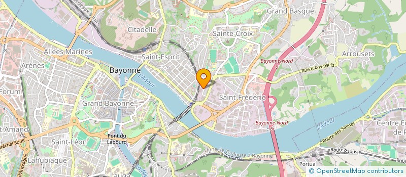 localisation de l'entreprise MOUVEMENT DES ENTREPRISES POUR UNE SOLIDARITE ALIMENTAIRE DU PAYS BASQUE ET DU SEIGNANX - MESA PAYS BASQUE ET SEIGNANX à BAYONNE