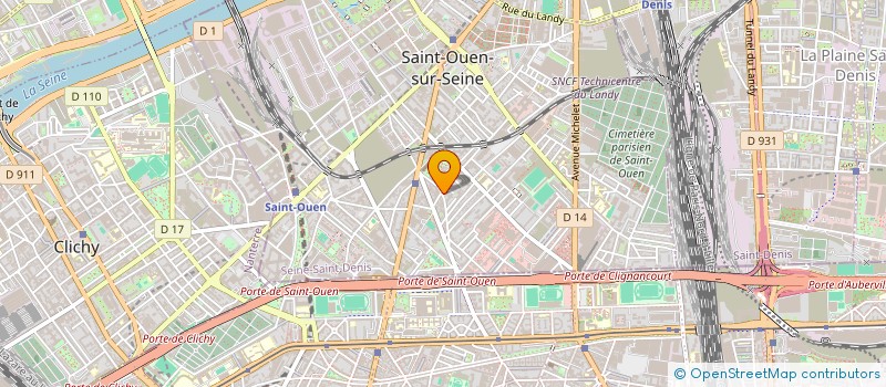 localisation de l'entreprise MOUVEMENT DES INTOLERANTS ET ALLERGIQUES ALIMENTAIRES MILITANT ( MIAAM )  SAINT-OUEN-SUR-SEINE