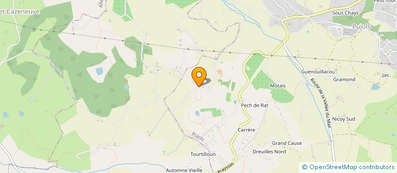 localisation de l'entreprise MOUVEMENT DU GRAAL EN FRANCE  PUJOLS