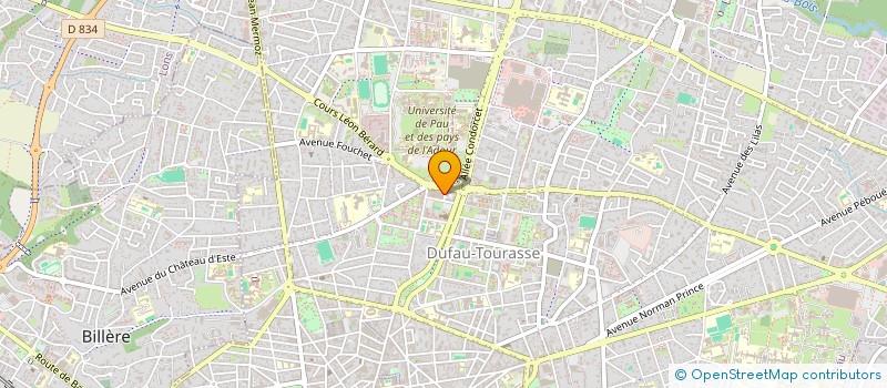 localisation de l'entreprise MOUVEMENT DU VINGT DEUX MARS (M22M) à PAU